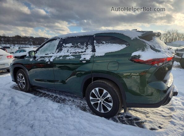 5TDKDRBH2SS583806 2025 TOYOTA HIGHLANDER Green უკანა მარცხენა