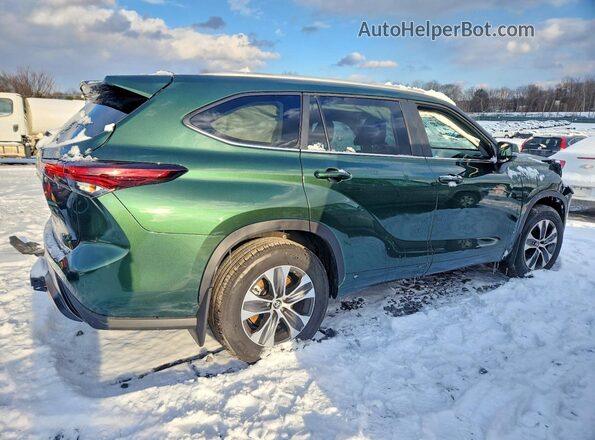 5TDKDRBH2SS583806 2025 TOYOTA HIGHLANDER Green უკანა მარჯვენა