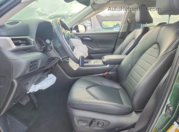 5TDKDRBH2SS583806 2025 TOYOTA HIGHLANDER Green წინა სალონის ხედი