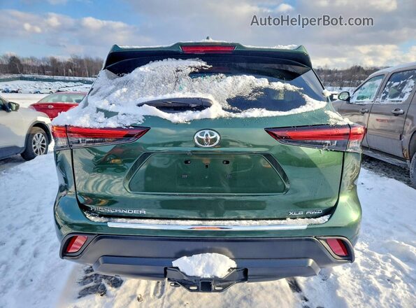5TDKDRBH2SS583806 2025 TOYOTA HIGHLANDER Green უკანა ხედი
