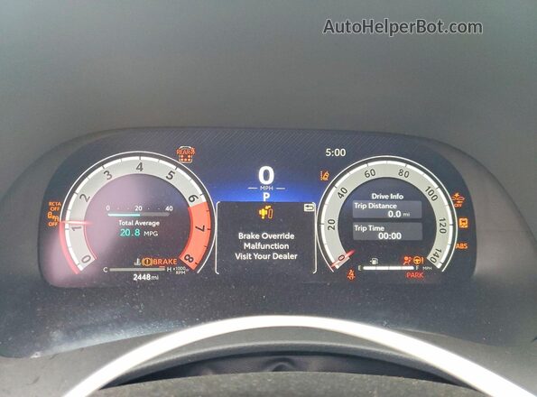 5TDKDRBH5SS589454 2025 TOYOTA HIGHLANDER Gray Սարքավորումների վահանակի տեսք