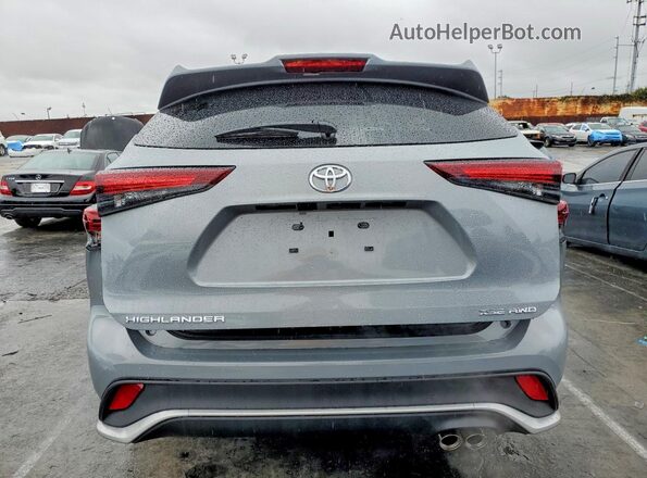 5TDKDRBH5SS589454 2025 TOYOTA HIGHLANDER Gray Հետևի տեսք