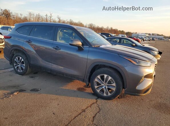 5TDKDRBH6PS036707 2023 TOYOTA HIGHLANDER Charcoal Передня права чверть