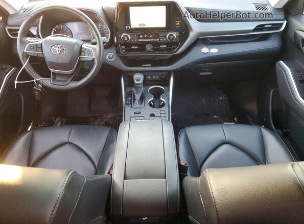 5TDKDRBH6PS036707 2023 TOYOTA HIGHLANDER Charcoal Вид панелі приладів