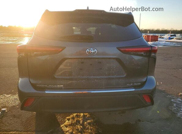 5TDKDRBH6PS036707 2023 TOYOTA HIGHLANDER Charcoal Вид ззаду