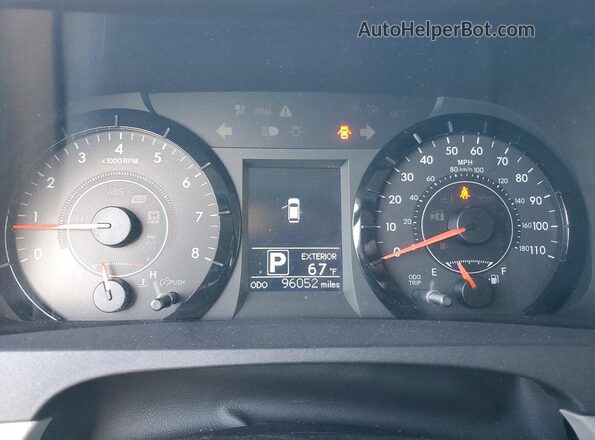5TDKK3DC7GS691012 2016 TOYOTA SIENNA Silver Вид щитка приладів