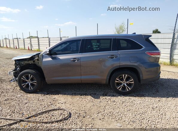 5TDKKRFH7GS164714 2016 TOYOTA LE Gray 