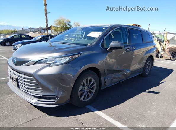 5TDKRKEC1MS042709 2021 TOYOTA LE Gray Передня ліва чверть