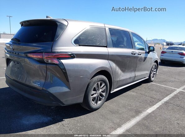 5TDKRKEC1MS042709 2021 TOYOTA LE Gray Задня права чверть