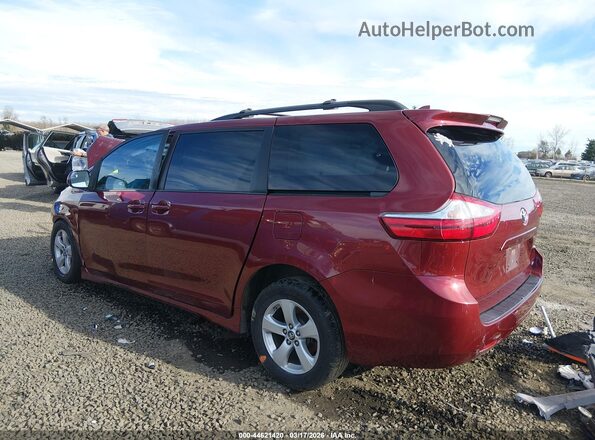 5TDKZ3DC5JS939597 2018 TOYOTA LE Red უკანა მარცხენა