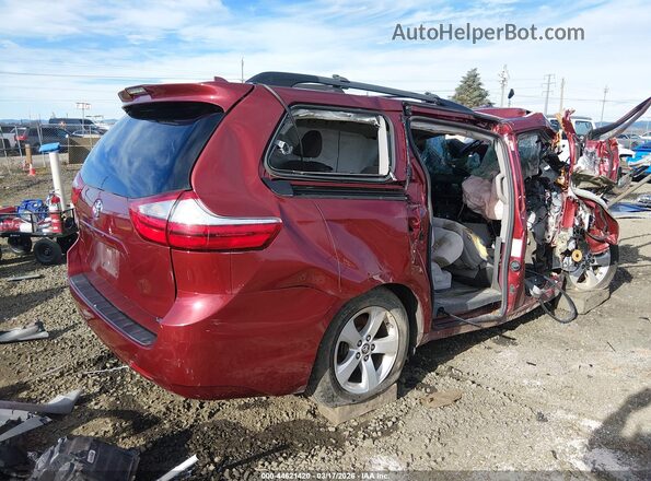 5TDKZ3DC5JS939597 2018 TOYOTA LE Red უკანა მარჯვენა