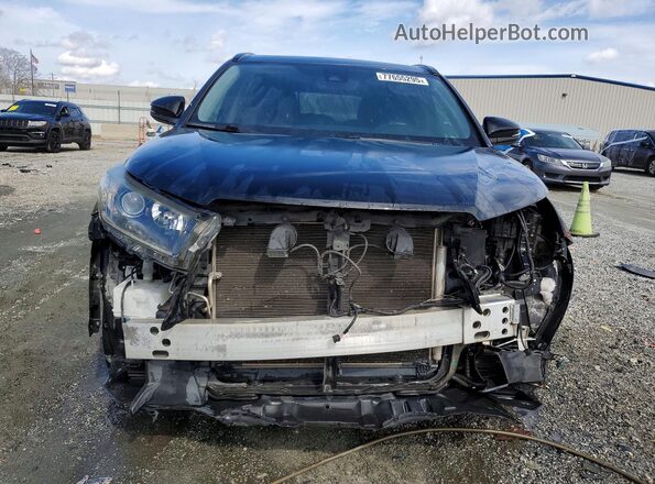 5TDKZRFH0KS359414 2019 TOYOTA HIGHLANDER Черный Вид спереди