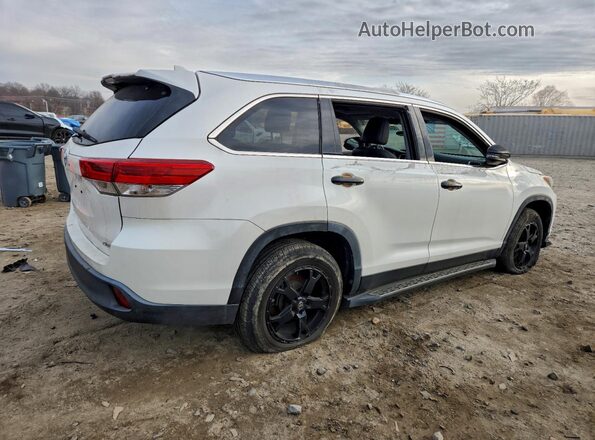 5TDKZRFH1KS563459 2019 TOYOTA HIGHLANDER White 