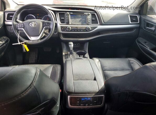 5TDKZRFH5KS313187 2019 TOYOTA HIGHLANDER Серый Вид панели приборов