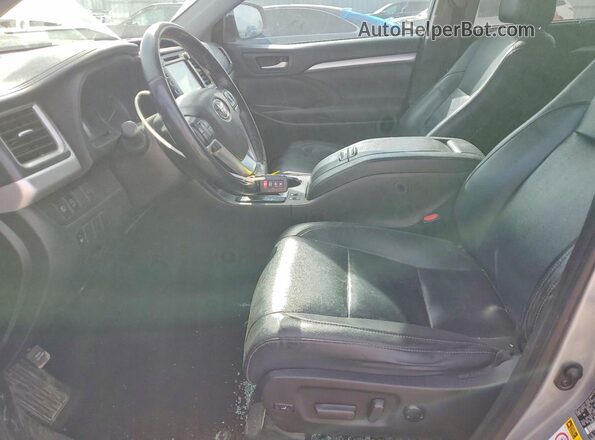5TDKZRFH5KS313187 2019 TOYOTA HIGHLANDER Серый Вид салона спереди