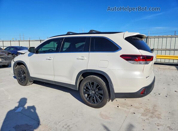 5TDKZRFH7KS353514 2019 TOYOTA HIGHLANDER White Tył lewy