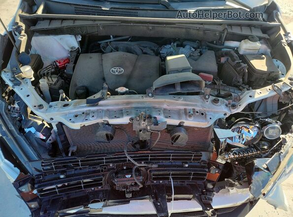 5TDKZRFH7KS353514 2019 TOYOTA HIGHLANDER White Widok komory silnika