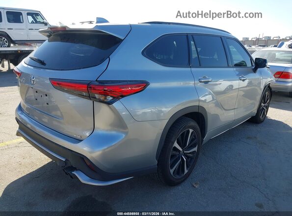 5TDLZRAH2MS066046 2021 TOYOTA HIGHLANDER Серебряный Задняя правая четверть