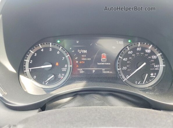 5TDLZRAH7MS052563 2021 TOYOTA HIGHLANDER Black Vista del cuadro de instrumentos