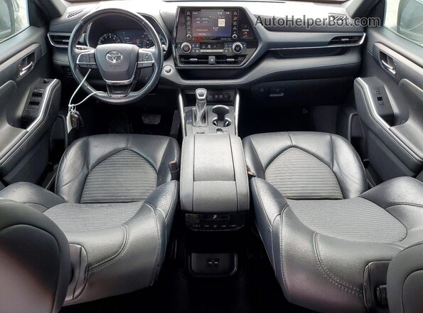5TDLZRAH7MS052563 2021 TOYOTA HIGHLANDER Black Vista del salpicadero