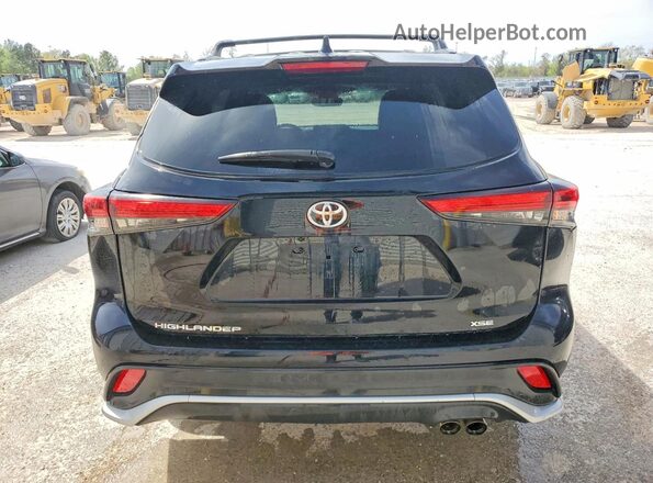 5TDLZRAH7MS052563 2021 TOYOTA HIGHLANDER Black Vista trasera