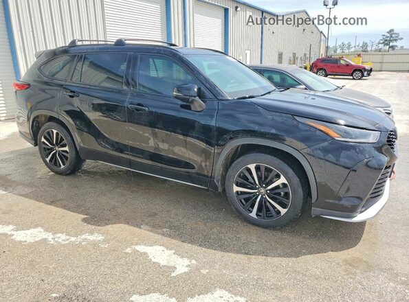 5TDLZRAH7MS052563 2021 TOYOTA HIGHLANDER Black Delantero derecho