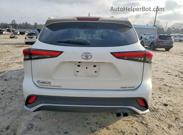 5TDLZRBH1MS080745 2021 TOYOTA HIGHLANDER White Հետևի տեսք