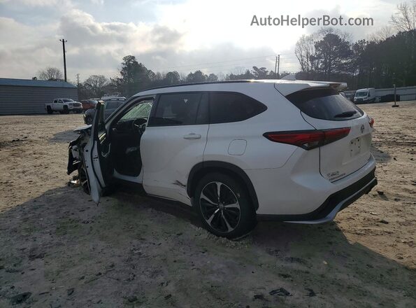 5TDLZRBH1MS080745 2021 TOYOTA HIGHLANDER White Հետևի ձախ