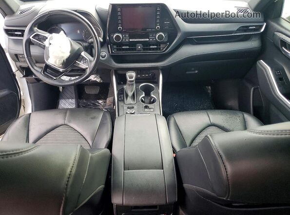 5TDLZRBH1MS080745 2021 TOYOTA HIGHLANDER White Առջևի վահանակի տեսք