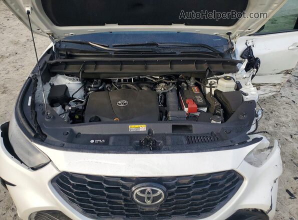 5TDLZRBH1MS080745 2021 TOYOTA HIGHLANDER White Շարժիչի բաժամունքի տեսք