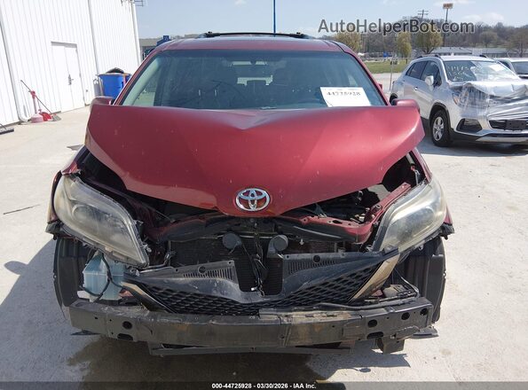 5TDXK3DC3GS744181 2016 TOYOTA SIENNA Красный Вид задней части салона