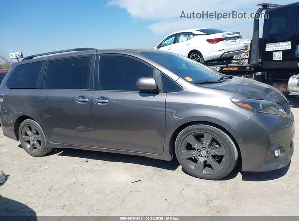 5TDXK3DC8GS700869 2016 TOYOTA SIENNA Gray Սալոնի հետևի տեսք