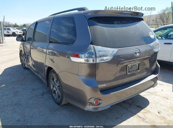 5TDXK3DC8GS700869 2016 TOYOTA SIENNA Gray Հետևի ձախ