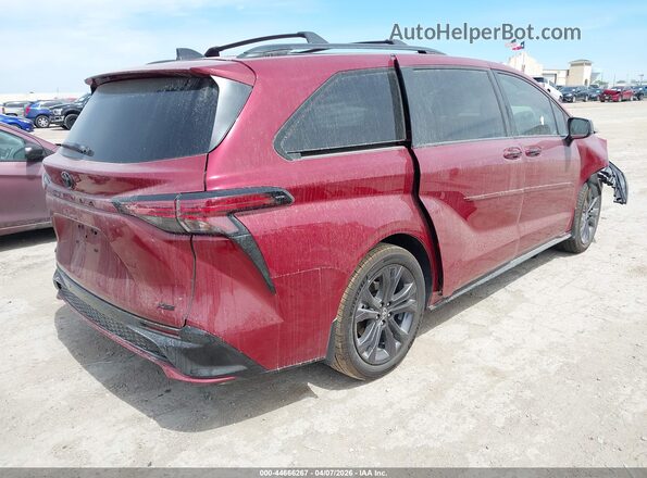 5TDXRKEC7TS298924 2026 TOYOTA SIENNA Red Rear right