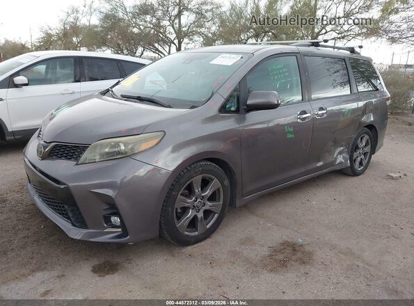 5TDXZ3DC1JS911057 2018 TOYOTA SIENNA Gray Front left