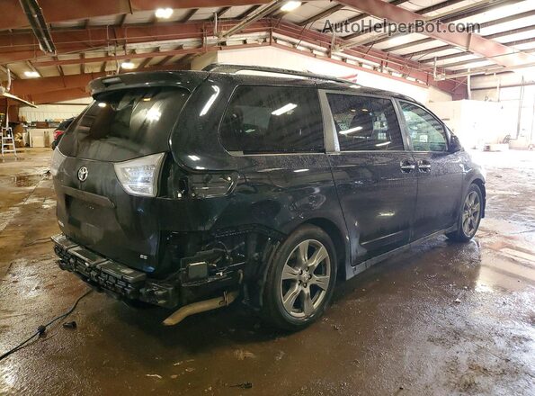 5TDXZ3DC7HS898308 2017 TOYOTA SIENNA Black Tył prawy