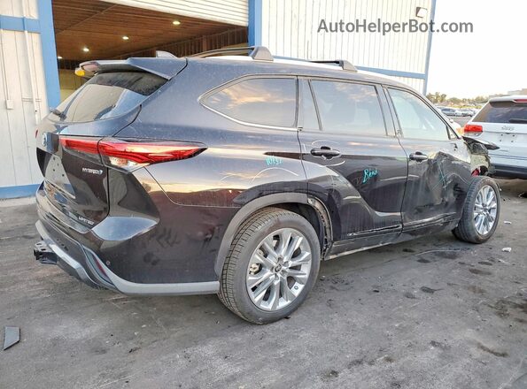 5TDYARAH8MS007323 2021 TOYOTA HIGHLANDER Black Tył prawy