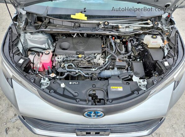 5TDYRKEC2MS031597 2021 TOYOTA SIENNA Silver Engine compartment view