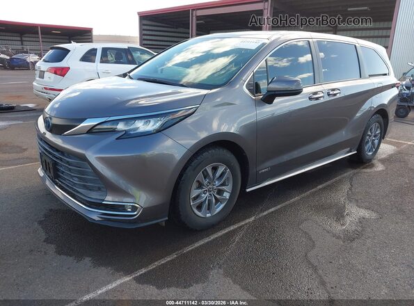 5TDYRKEC4MS059417 2021 TOYOTA LE Black Передня ліва чверть