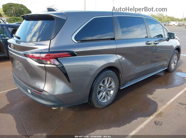 5TDYRKEC4MS059417 2021 TOYOTA LE Black Задня права чверть