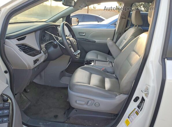 5TDYZ3DCXLS078706 2020 TOYOTA SIENNA White Widok wnętrza z przodu