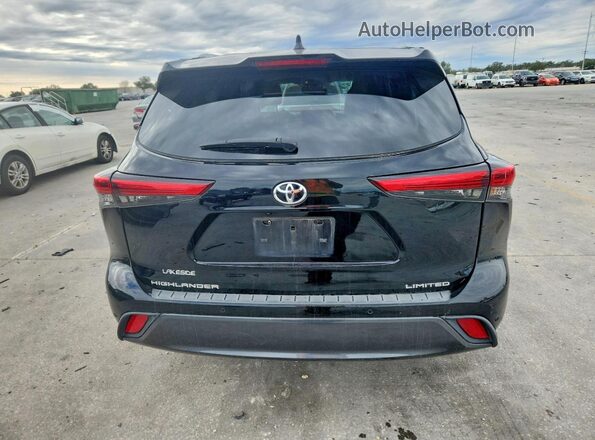 5TDYZRAH7NS116706 2022 TOYOTA LIMITED Black Вид ззаду