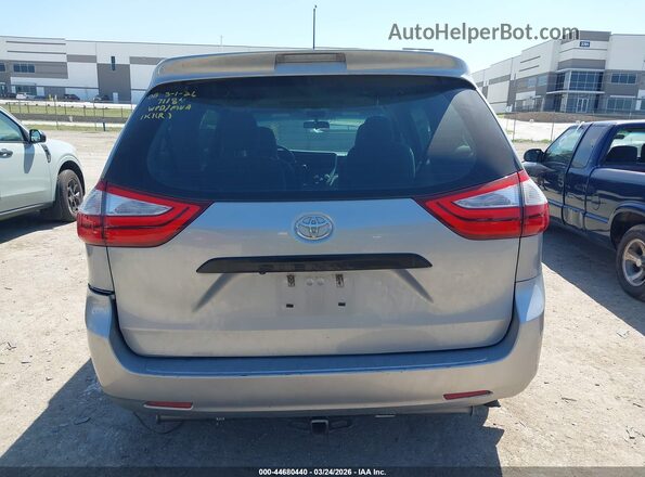 5TDZK3DC9GS703191 2016 TOYOTA SIENNA Silver 