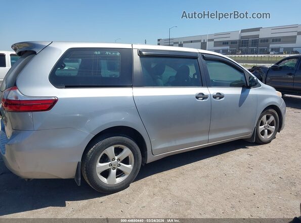 5TDZK3DC9GS703191 2016 TOYOTA SIENNA Silver 
