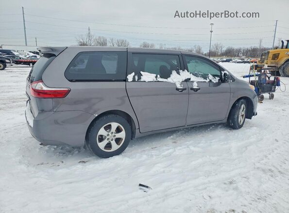 5TDZK3DC9GS750186 2016 TOYOTA SIENNA Gray 