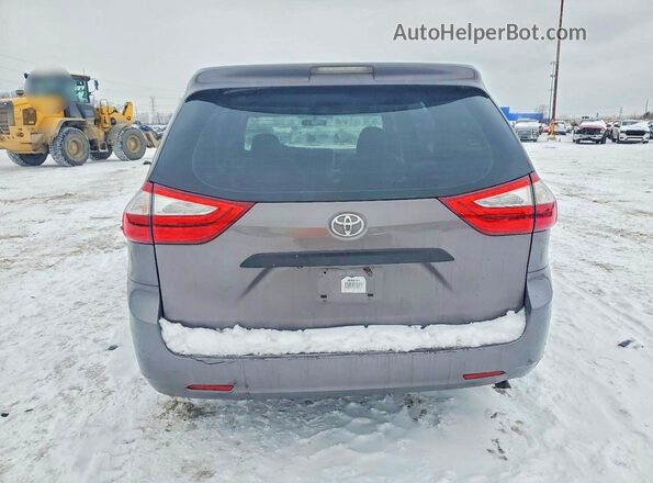 5TDZK3DC9GS750186 2016 TOYOTA SIENNA Gray 