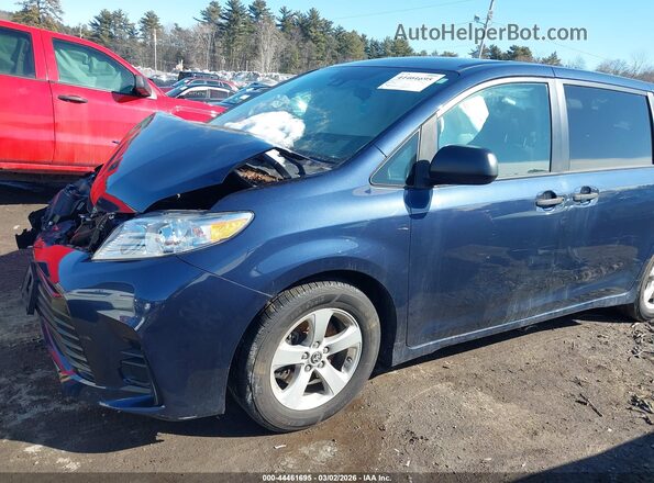 5TDZZ3DC5LS073465 2020 TOYOTA SIENNA Blue Vista tres cuartos delantera izquierda