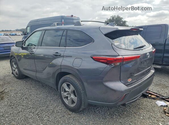 5TDZZRAH2MS525778 2021 TOYOTA HIGHLANDER Gray Rear left
