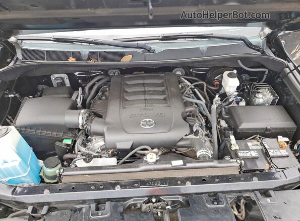 5TFAY5F14MX036216 2021 TOYOTA TUNDRA Black Rear interior view