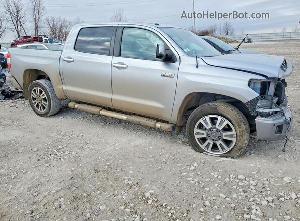 5TFAY5F15KX839565 2019 TOYOTA TUNDRA Silver Front right